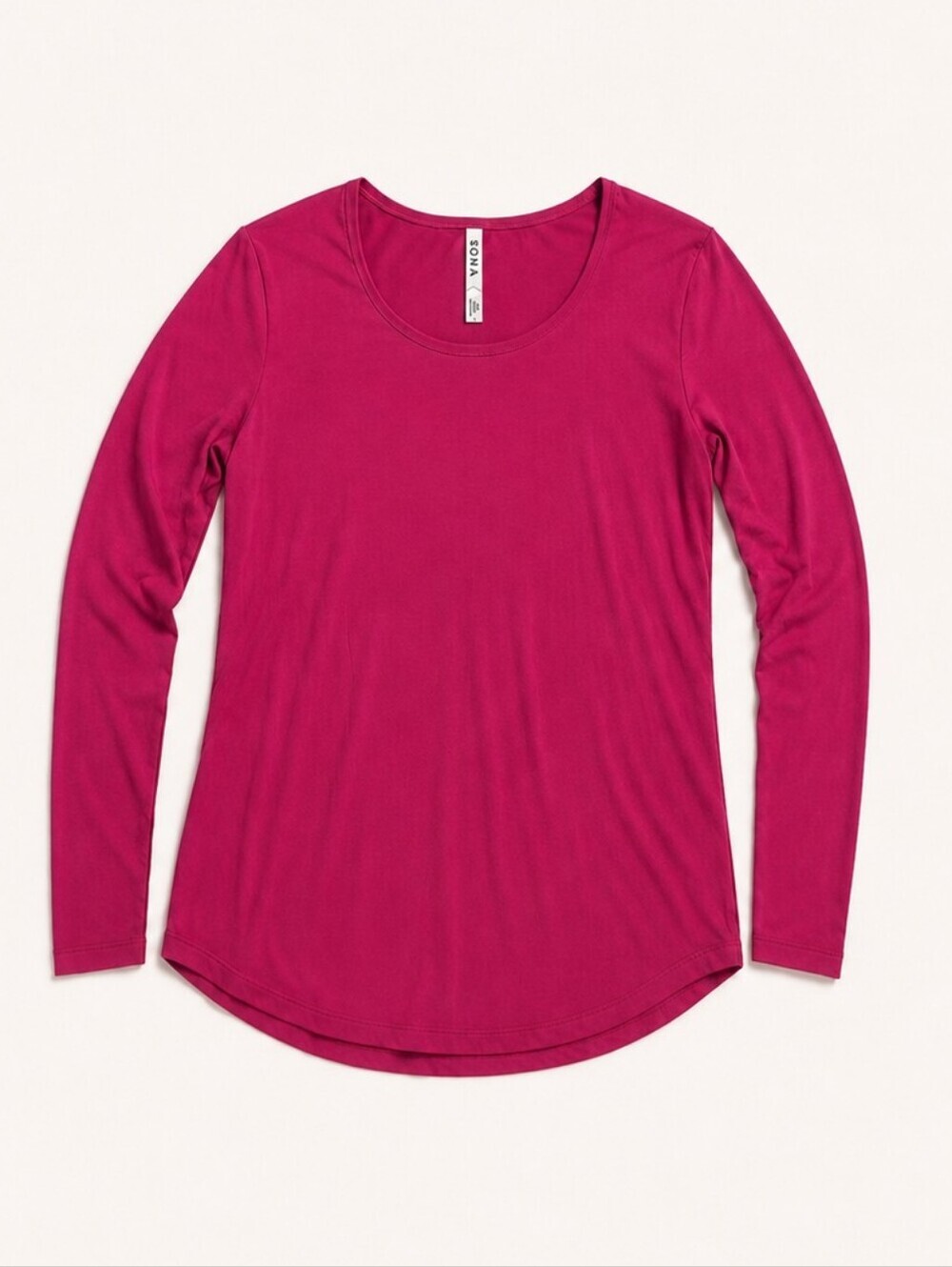 NWOT Soma Cool Nights Long Sleeve Scoop Neck Sleep Top Pink Size Small Soft PJ
